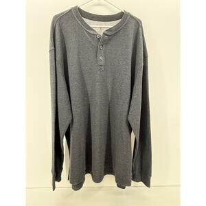 Men's Red Head Gray Thermal Long Sleeve Shirt XL